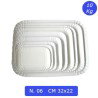 VASSOIO CARTA RETTANGOLARE BIANCO N 06 CM 32x22 KG 10