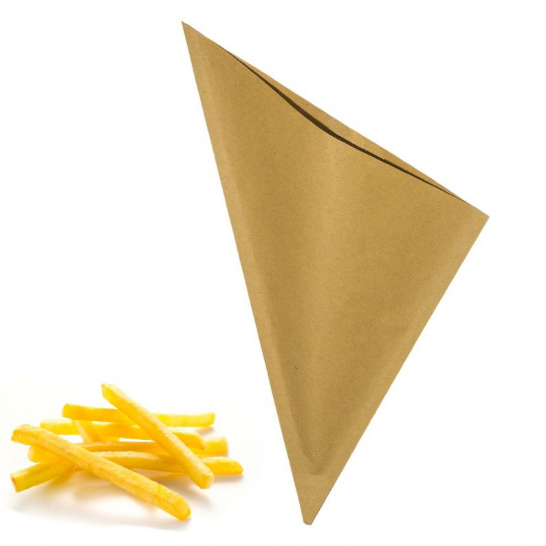 coni per fritti in carta paglia 17x18 cm - set 500 pezzi - accessori catering venduto da ragstore.it
