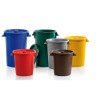 BIDONE DIFFERENZIATA C/COP Lt 50 GIALLO (PLASTICA)