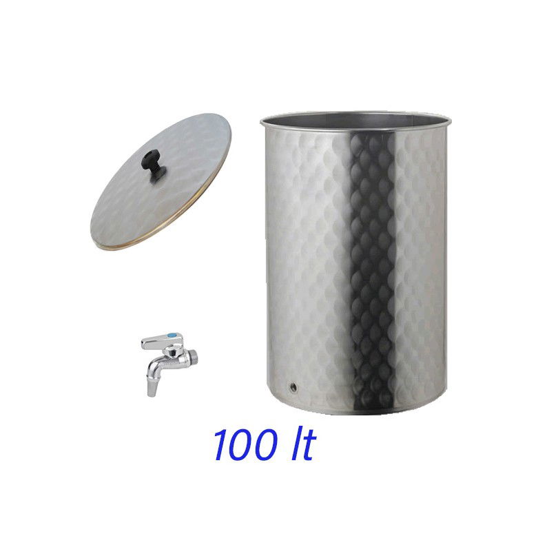 serbatoio inox 4f vino olio con rubinetto lt  100 venduto da ragstore.it