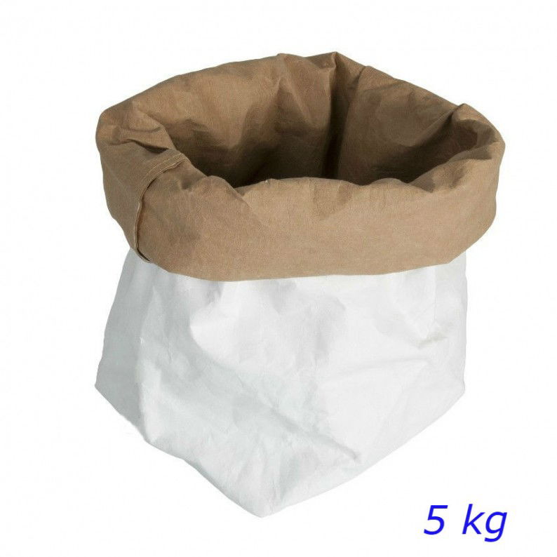 sacchetto per farina 5 kg carta doppio strato biodegradabile 22x10.5x44cm venduto da ragstore.it